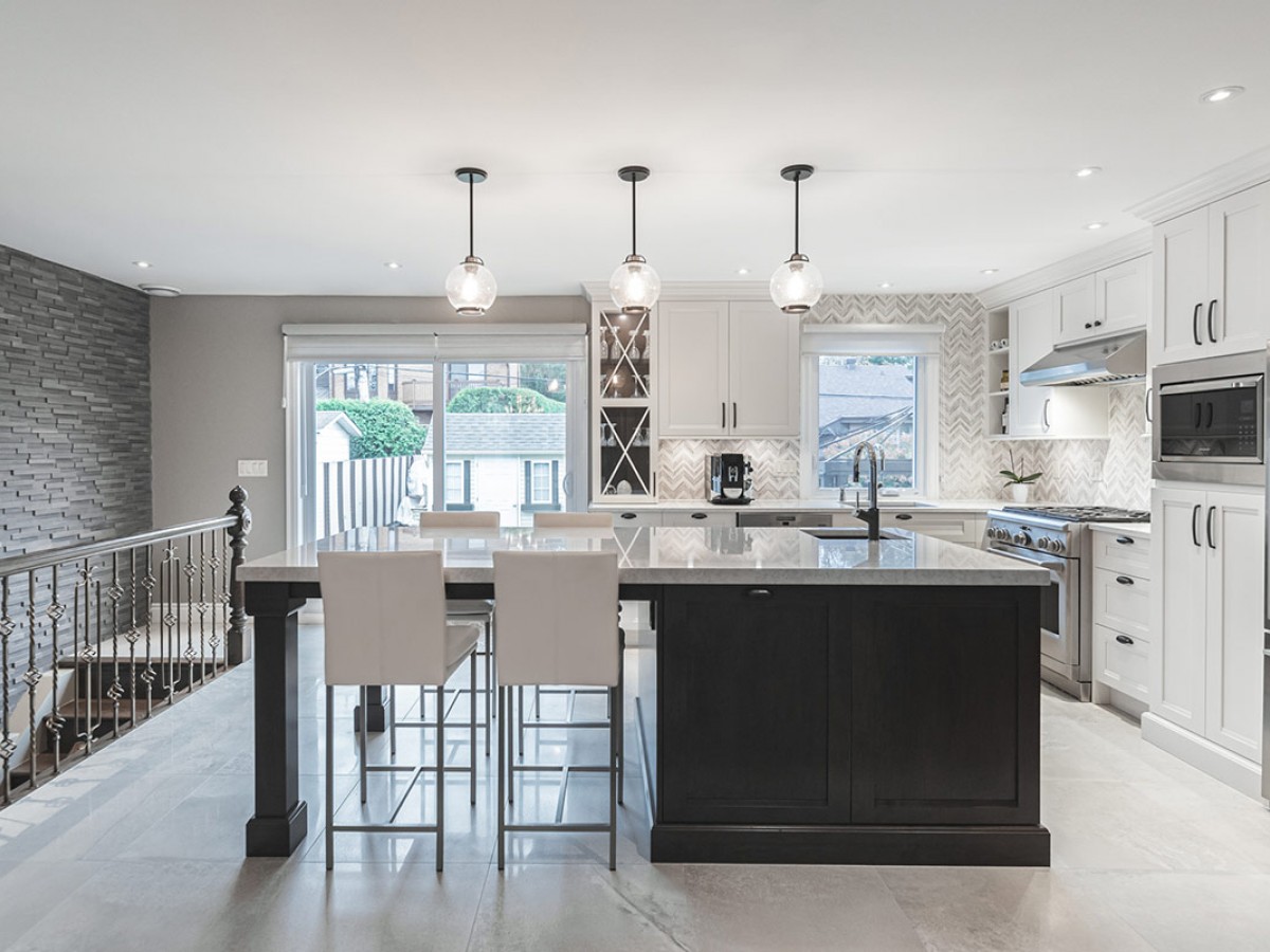 transitionnel Cuisines District Cuisine Détaillant d'armoires de